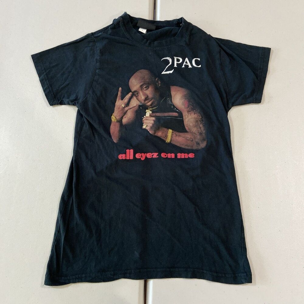 VTG Y2K 2005 2Pac Tupac Small All Eyez On Me Death Row Records T-Shirt